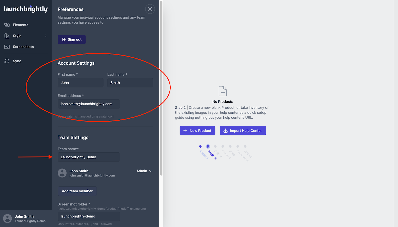 Update your name in the Account Settings section and add your Company as the team name associated with your…