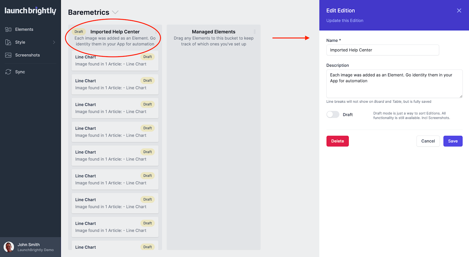 You can click on any of these auto-generated Editions to rename, update the details or delete at any time by…