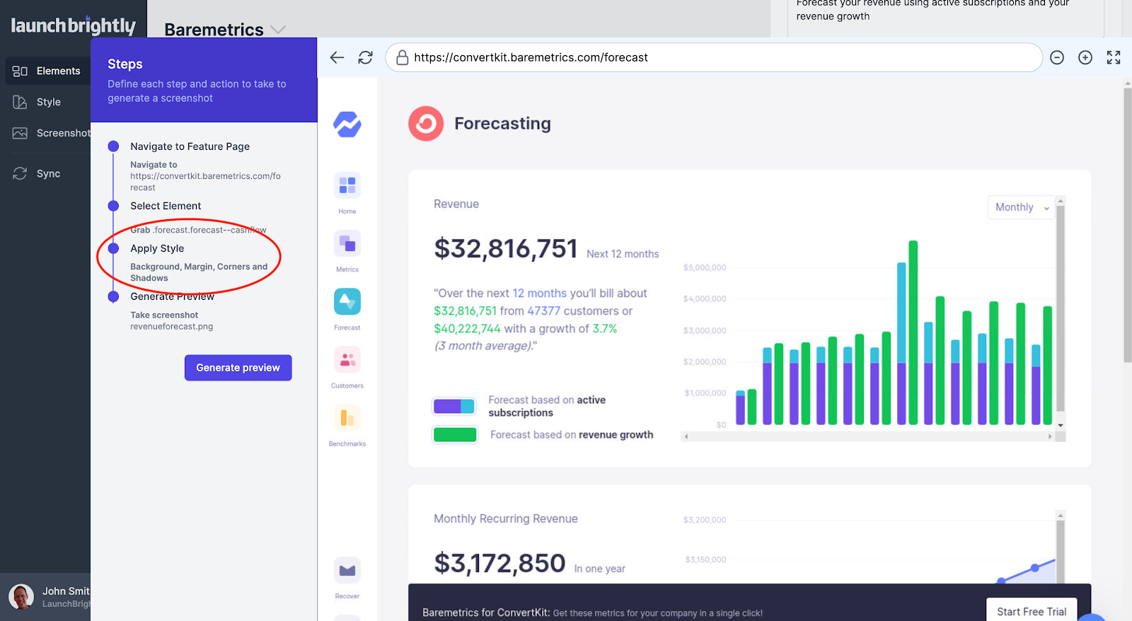 Once you have selected the Product Element you want to capture, you will be able to trigger a set of…