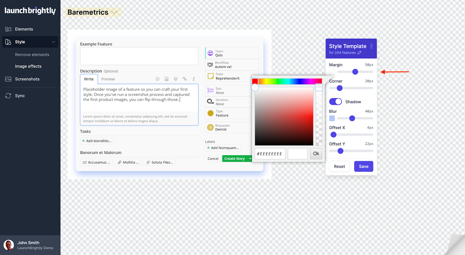 Use the margin settings to adjust the width of the space around your screenshots to best suit your needs, and…