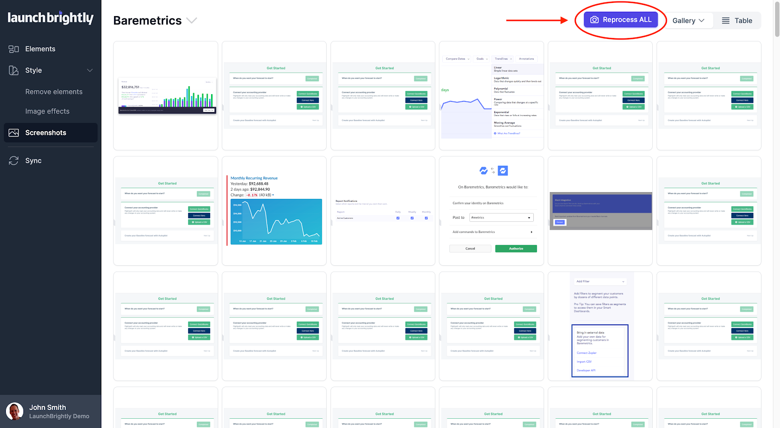 You can click the “Reprocess All” button in the upper right-hand corner of your Screenshots page and the…