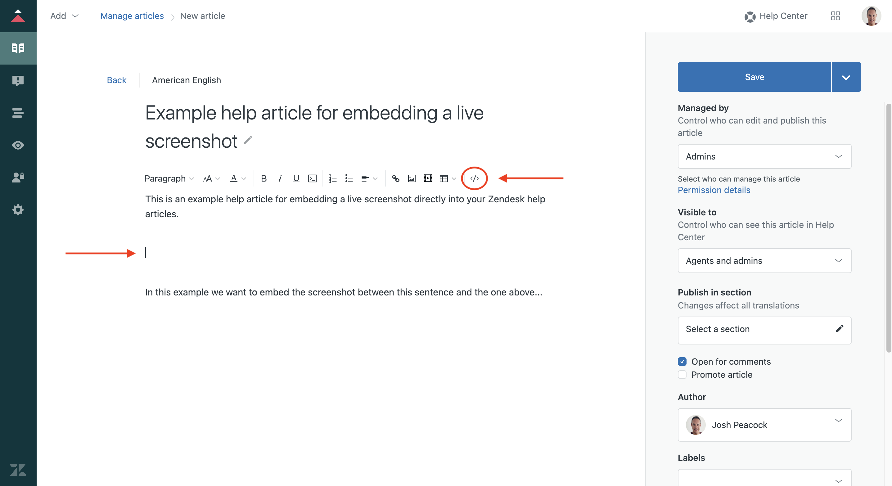 Select source code icon zendesk