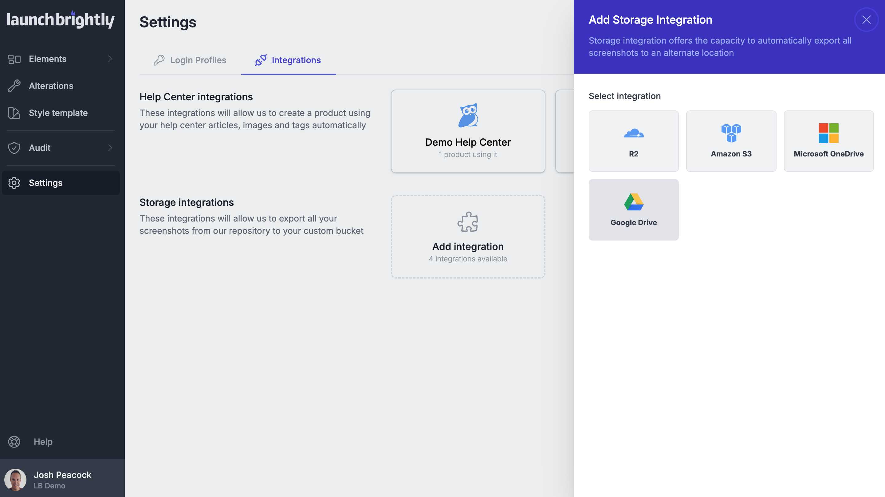 Launchbrightly add google drive integration