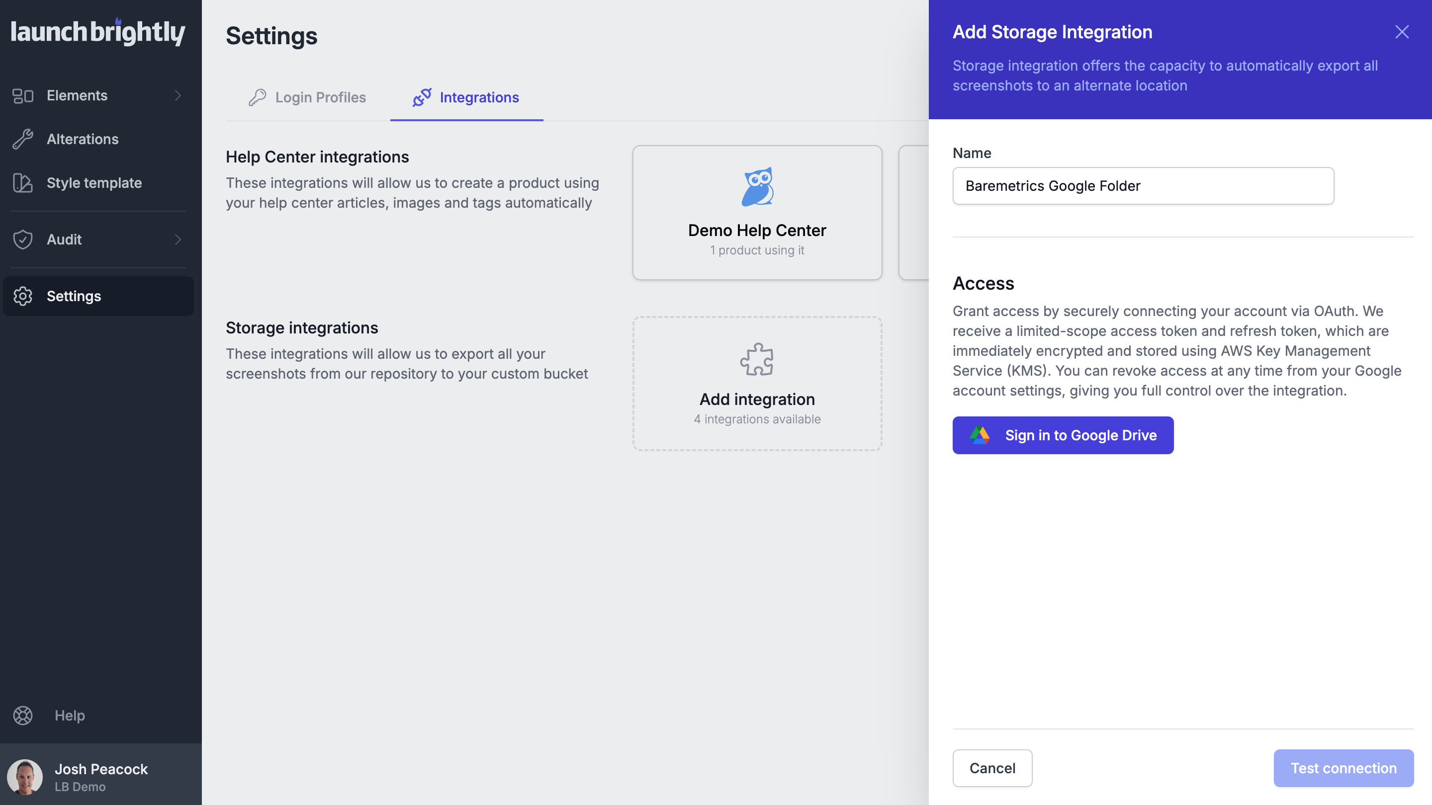 Launchbrightly sign in to authenticate google drive