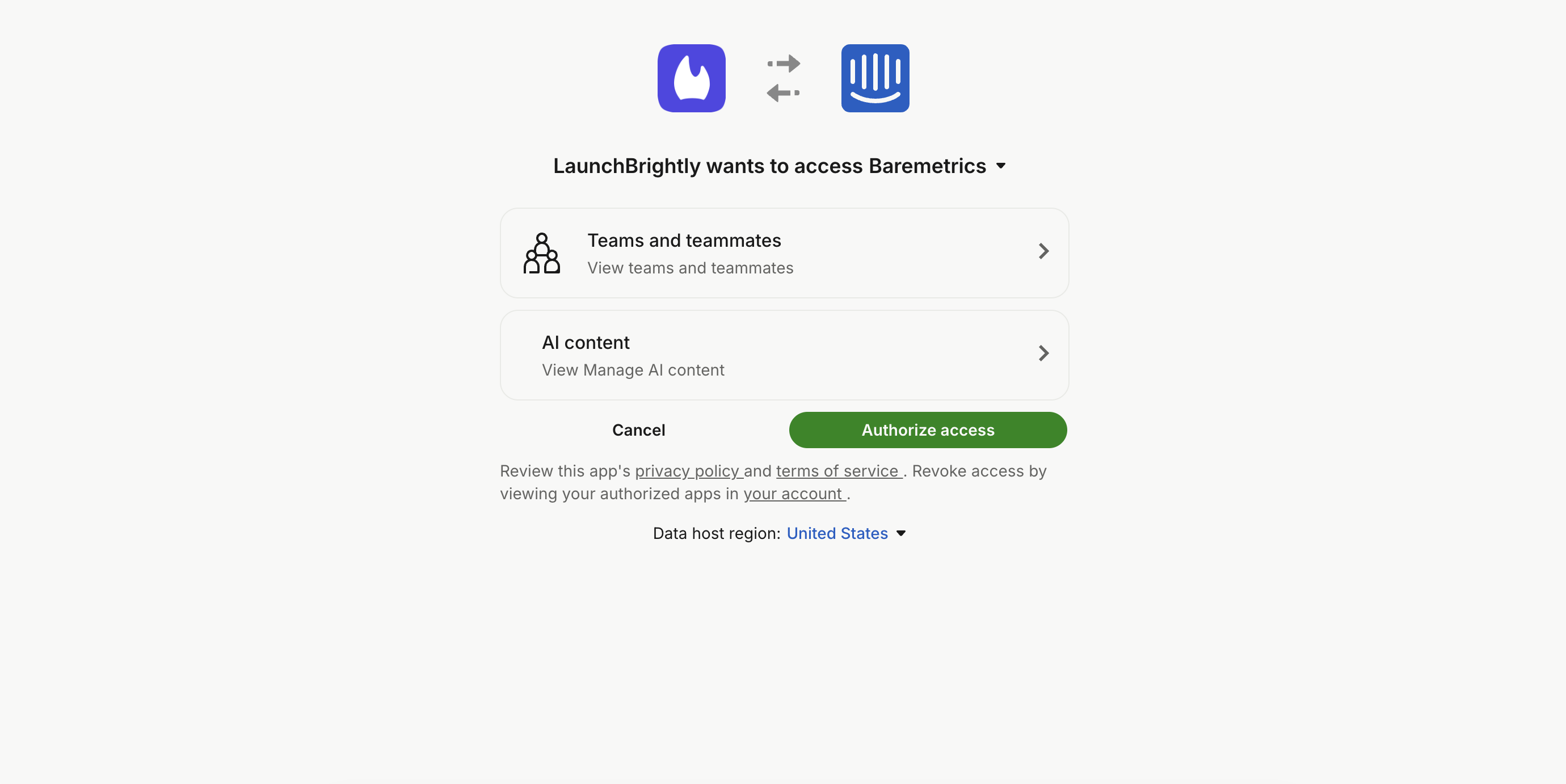 Intercom oauth authorize launchbrightly