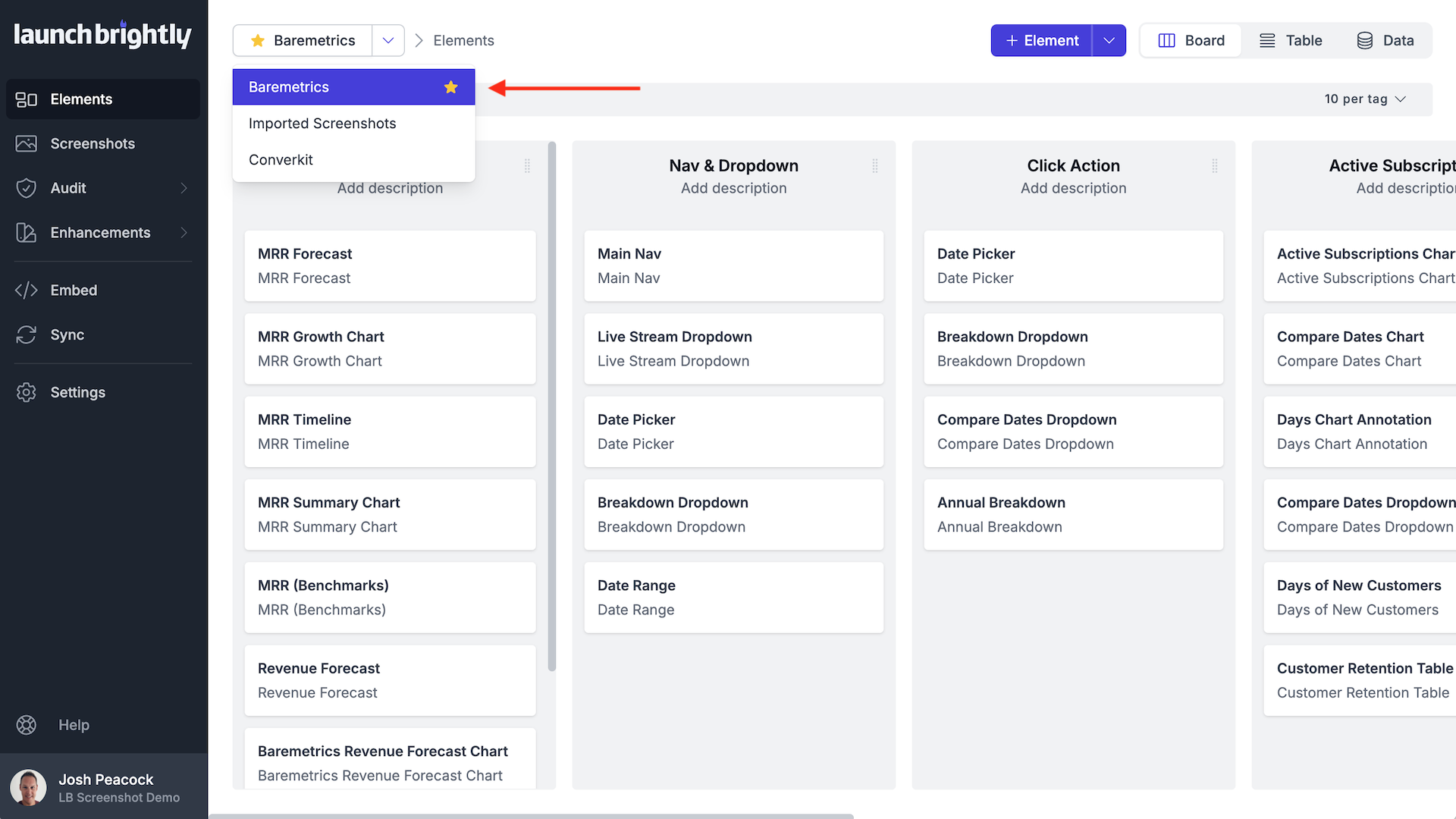 Select product from dropdown